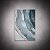 Quadro Decorativo Abstrato Mármore Ágata Azul com Linhas Gliter Cobre 6073 - Imagem 3