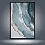 Quadro Decorativo Abstrato Mármore Ágata Azul com Linhas Gliter Cobre 6073 - Imagem 4