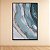 Quadro Decorativo Abstrato Mármore Ágata Azul com Linhas Gliter Cobre 6073 - Imagem 1