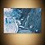 Quadro Decorativo Abstrato Ondas do Mar em Tons de Azul e Branco 6093 - Imagem 1