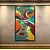 Quadro Decorativo Abstrato Paisagem Texturizada Ondas Coloridas em Alto Relevo 6041 - Imagem 2