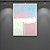 Quadro Decorativo Abstrato Pastel Geométrico Minimalista Rosa e Azul 6077 - Imagem 1