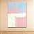 Quadro Decorativo Abstrato Pastel Geométrico Minimalista Rosa e Azul 6077 - Imagem 3