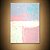 Quadro Decorativo Abstrato Pastel Geométrico Minimalista Rosa e Azul 6077 - Imagem 2