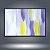 Quadro Decorativo Abstrato Pinceladas Lilás e Amarelo Minimalista Moderno 6095 - Imagem 2