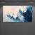 Quadro Decorativo Abstrato Pintura Gestual em Tons de Azul e Branco 6070 - Imagem 5