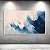 Quadro Decorativo Abstrato Pintura Gestual em Tons de Azul e Branco 6070 - Imagem 4