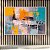Quadro Decorativo Abstrato Texturizado Cores Vibrantes Amarelo e Turquesa 6051 - Imagem 1