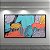 Quadro Decorativo Abstrato Texturizado Espatulado Cores Vibrantes e Metalizadas 6031 - Imagem 3