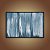 Quadro Decorativo Abstrato Tonalidades de Azul Linhas Verticais Pintura Gestual 6036 - Imagem 2