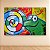 Quadro Decorativo Grafite Urbano Sapo Verde e Caracol Colorido Pop Art 6075 - Imagem 2