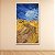 Quadro Decorativo Paisagem Campo de Trigo Trilha e Céu Azul com Corvos 6029 - Imagem 3