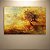 Quadro Decorativo Paisagem Árvore Solitária Dourada e Céu Abstrato 6087 - Imagem 5