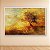 Quadro Decorativo Paisagem Árvore Solitária Dourada e Céu Abstrato 6087 - Imagem 2