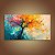 Quadro Decorativo Árvore Abstrata Outono Cores Vibrantes Óleo Sobre Tela 6039 - Imagem 3