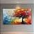Quadro Decorativo Árvore Outono Abstrata Espátula Cores Vibrantes 6086 - Imagem 3