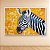 Quadro Decorativo Mosaico Zebra Arte Abstrata Fundo Amarelo 6101 - Imagem 5