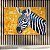 Quadro Decorativo Mosaico Zebra Arte Abstrata Fundo Amarelo 6101 - Imagem 2