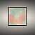 Quadro Decorativo Abstrato Aquarela Tons Pasteles Verde e Coral Suave 6106 - Imagem 5
