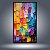 Quadro Decorativo Abstrato Espatulado Texturizado Cores Vibrantes 6109 - Imagem 1