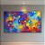 Quadro Decorativo Abstrato Galáxia Colorida com Cores Vibrantes e Brilhos 6103 - Imagem 2
