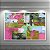 Quadro Decorativo Abstrato Moderno com Pinceladas Rosas e Verdes 6112 - Imagem 3