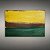 Quadro Decorativo Abstrato Moderno Pinceladas Amarelo Marrom e Verde 6102 - Imagem 1