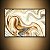 Quadro Decorativo Abstrato Mármore Líquido Dourado e Branco Fluido 6108 - Imagem 3