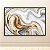 Quadro Decorativo Abstrato Mármore Líquido Dourado e Branco Fluido 6108 - Imagem 5