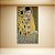 Quadro Decorativo O Beijo de Gustav Klimt Abstrato Dourado e Romântico 6110 - Imagem 1