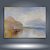 Quadro Decorativo Paisagem Montanhas Névoa Lago Neve Tons Pastéis 6105 - Imagem 5