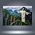 Quadro Decorativo Cristo Redentor Arte Têxtil Paisagem Rio de Janeiro 6128 - Imagem 4