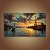 Quadro Decorativo Paisagem Paris Eiffel Pôr do Sol e Rio Sena 6117 - Imagem 1