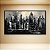 Quadro Decorativo Paisagem Urbana Abstrata Skyline em Preto e Branco 6116 - Imagem 1