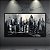 Quadro Decorativo Paisagem Urbana Abstrata Skyline em Preto e Branco 6116 - Imagem 3