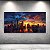 Quadro Decorativo Paisagem Urbana Chicago Pôr do Sol Abstrato Moderno 6118 - Imagem 1