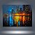 Quadro Decorativo Paisagem Urbana Noturna Luzes da Cidade e Reflexo na Água 6126 - Imagem 3