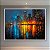 Quadro Decorativo Paisagem Urbana Noturna Luzes da Cidade e Reflexo na Água 6126 - Imagem 5