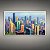 Quadro Decorativo Paisagem Urbana Skyline de Cidade Abstrata com Espátula 6121 - Imagem 4