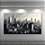Quadro Decorativo Paisagem Urbana Skyline Monocromático em Tons de Cinza 6120 - Imagem 1