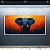 Quadro Decorativo Elefante Abstrato Fundo Laranja e Preto Óleo sobre Tela 6153 - Imagem 5