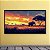 Quadro Decorativo Elefante na Savana Africana Pôr do Sol Cores Vivas 6147 - Imagem 5