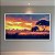 Quadro Decorativo Elefante na Savana Africana Pôr do Sol Cores Vivas 6147 - Imagem 1