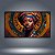 Quadro Decorativo Mulher Africana com Turbante Colorido e Brincos Étnicos 6140 - Imagem 2