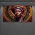 Quadro Decorativo Mulher Africana com Turbante Colorido e Brincos Étnicos 6140 - Imagem 3