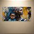 Quadro Decorativo Mãe e Filho Pintura a Óleo Abstrata Tons de Azul e Ouro 6139 - Imagem 1
