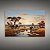 Quadro Decorativo Paisagem Savana Africana Elefantes Pôr do Sol 6136 - Imagem 3