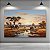 Quadro Decorativo Paisagem Savana Africana Elefantes Pôr do Sol 6136 - Imagem 5