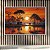 Quadro Decorativo Paisagem Savana Africana Elefantes Pôr do Sol e Rio 6133 - Imagem 2