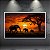 Quadro Decorativo Paisagem Savana Africana Elefantes Pôr do Sol Gigante 6150 - Imagem 5